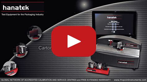 Carton Stiffness Tester agencies|Hanatek Carton Force Analyser (CFA) .